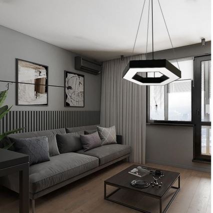 LED Lustra ar auklu LED/40W/230V 4000K d. 80 cm