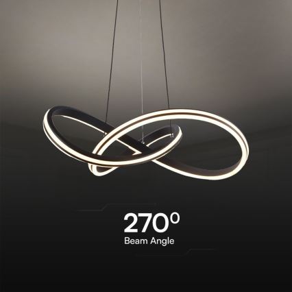 LED Lustra ar auklu LED/40W/230V 3000/4000/6400K