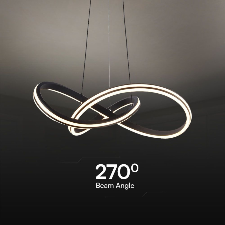 LED Lustra ar auklu LED/40W/230V 3000/4000/6400K
