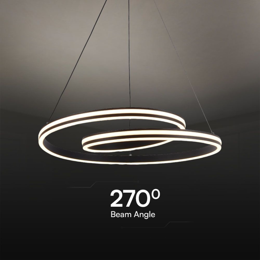 LED Lustra ar auklu LED/40W/230V 3000/4000/6400K
