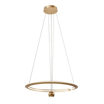 LED Lustra ar auklu LED/45W/230V 3000K d. 62 cm zelta