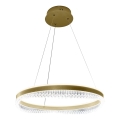 LED Lustra ar auklu LED/52W/230V d. 60 cm zelta
