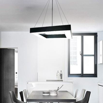 LED Lustra ar auklu LED/55W/230V 4000K 80x80 cm