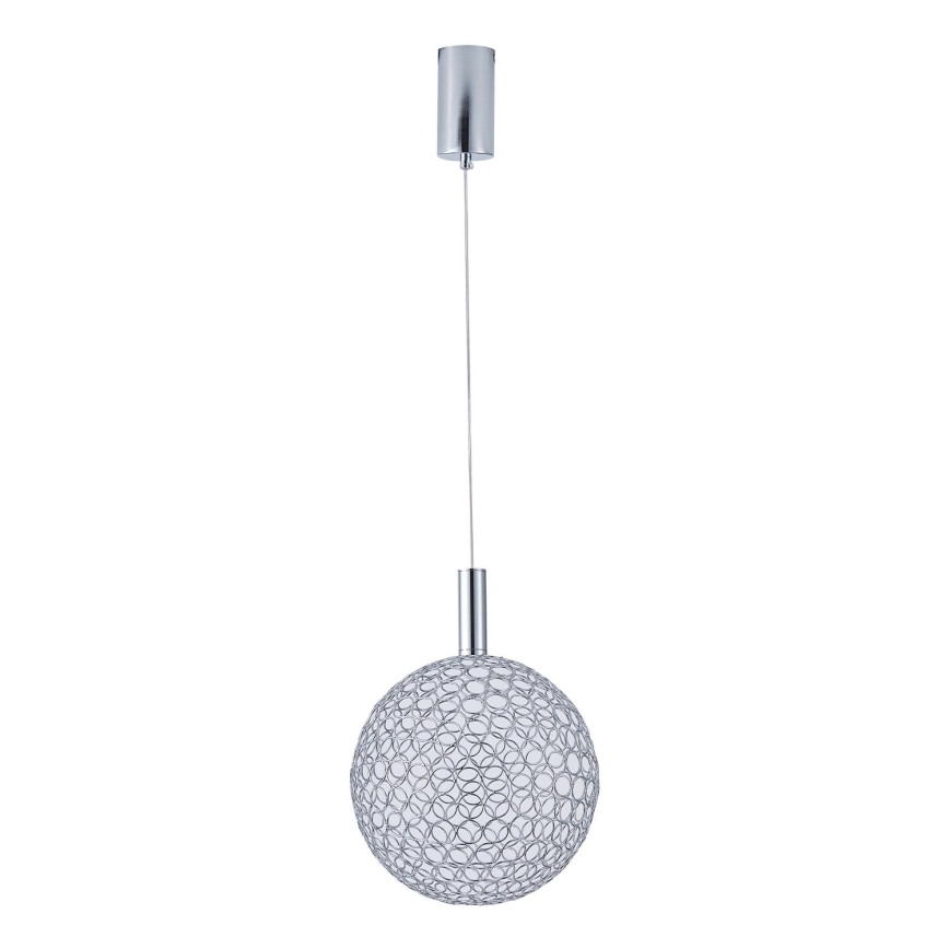 LED Lustra ar auklu LED/6,3W/230V 3000K spīdīgi hromēts d. 20 cm