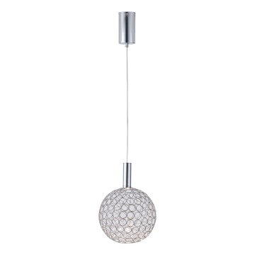 LED Lustra ar auklu LED/6,3W/230V 3000K spīdīgi hromēts d. 25 cm
