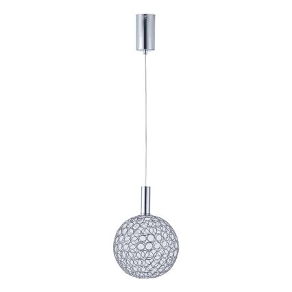 LED Lustra ar auklu LED/6,3W/230V 3000K spīdīgi hromēts d. 25 cm