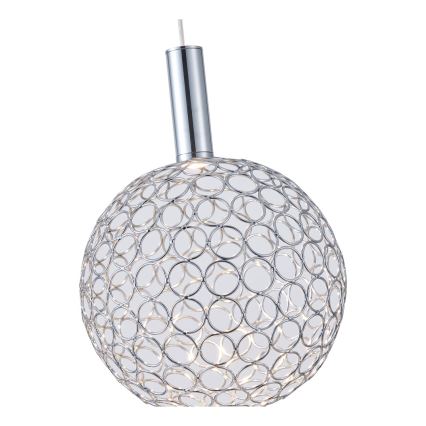 LED Lustra ar auklu LED/6,3W/230V 3000K spīdīgi hromēts d. 25 cm