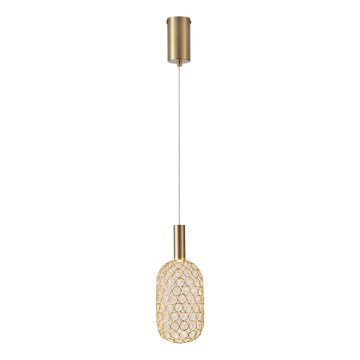 LED Lustra ar auklu LED/6,3W/230V 3000K zelta d. 20 cm