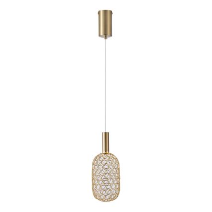 LED Lustra ar auklu LED/6,3W/230V 3000K zelta d. 20 cm