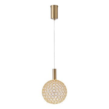 LED Lustra ar auklu LED/6,3W/230V 3000K zelta d. 20 cm