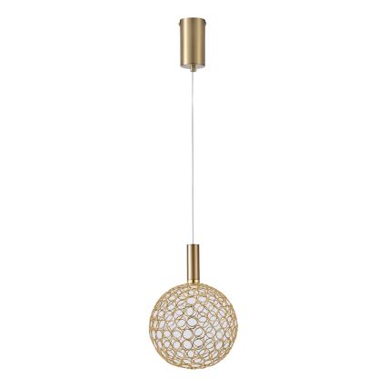 LED Lustra ar auklu LED/6,3W/230V 3000K zelta d. 20 cm