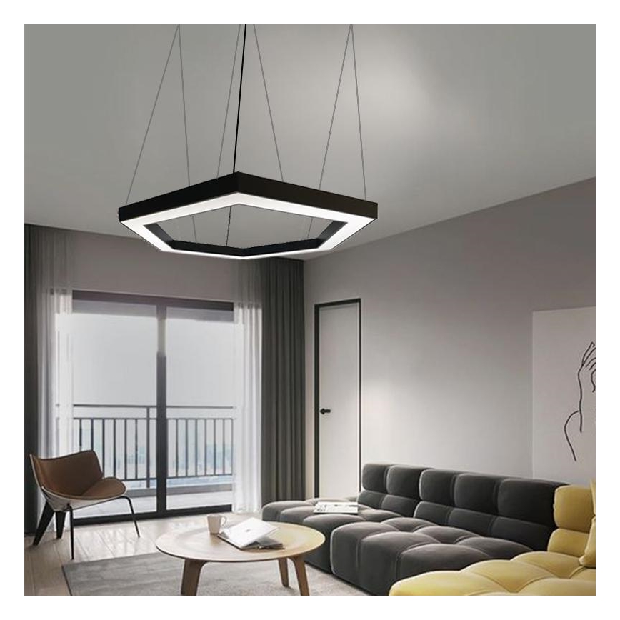 LED Lustra ar auklu LED/60W/230V 4000K d. 120 cm