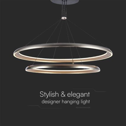 LED Lustra ar auklu LED/65W/230V 3000K