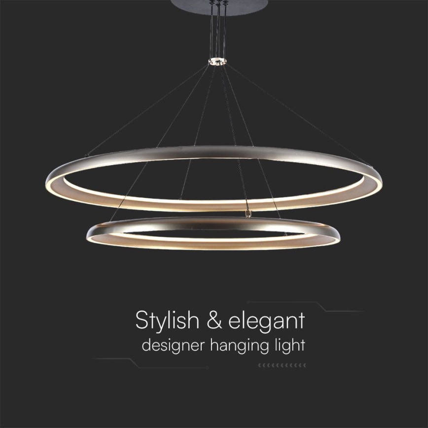 LED Lustra ar auklu LED/65W/230V 3000K