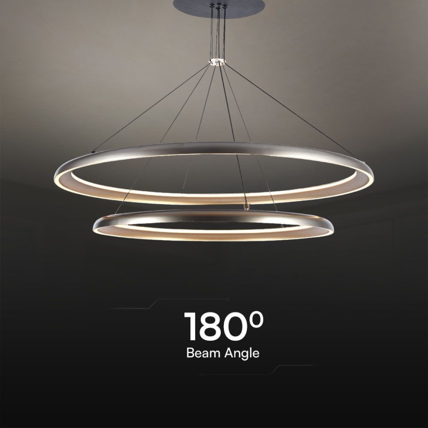 LED Lustra ar auklu LED/65W/230V 3000K