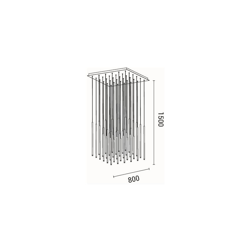 LED Lustra ar auklu LED/72W/230V 3000K