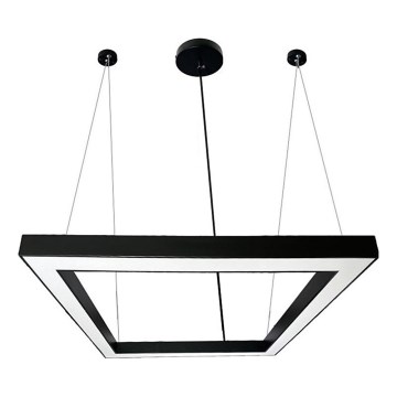 LED Lustra ar auklu LED/80W/230V 4000K 120x120 cm melna