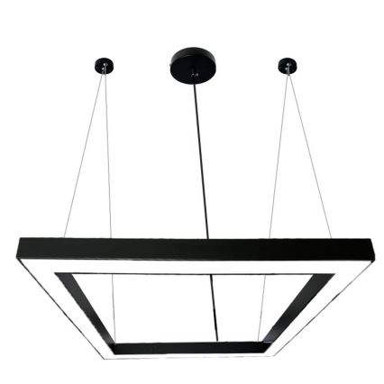 LED Lustra ar auklu LED/80W/230V 4000K 120x120 cm melna