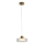 LED Lustra ar auklu LED/8W/230V 3000K zelta/caurspīdīga pr. 20 cm
