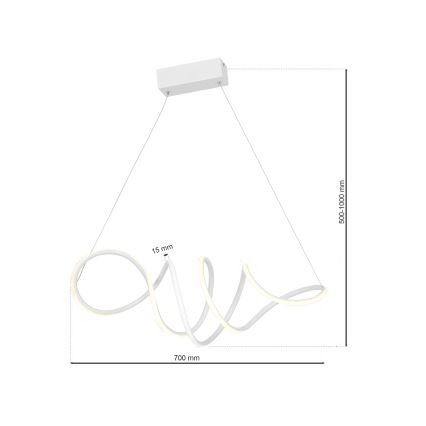LED lustra ar auklu LOCA LED/50W/230V