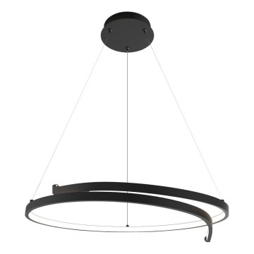 LED Lustra ar auklu LORENZO LED/35W/230V melna