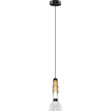 LED Lustra ar auklu LUCCO LED/13W/230V d. 15 cm dūmakains