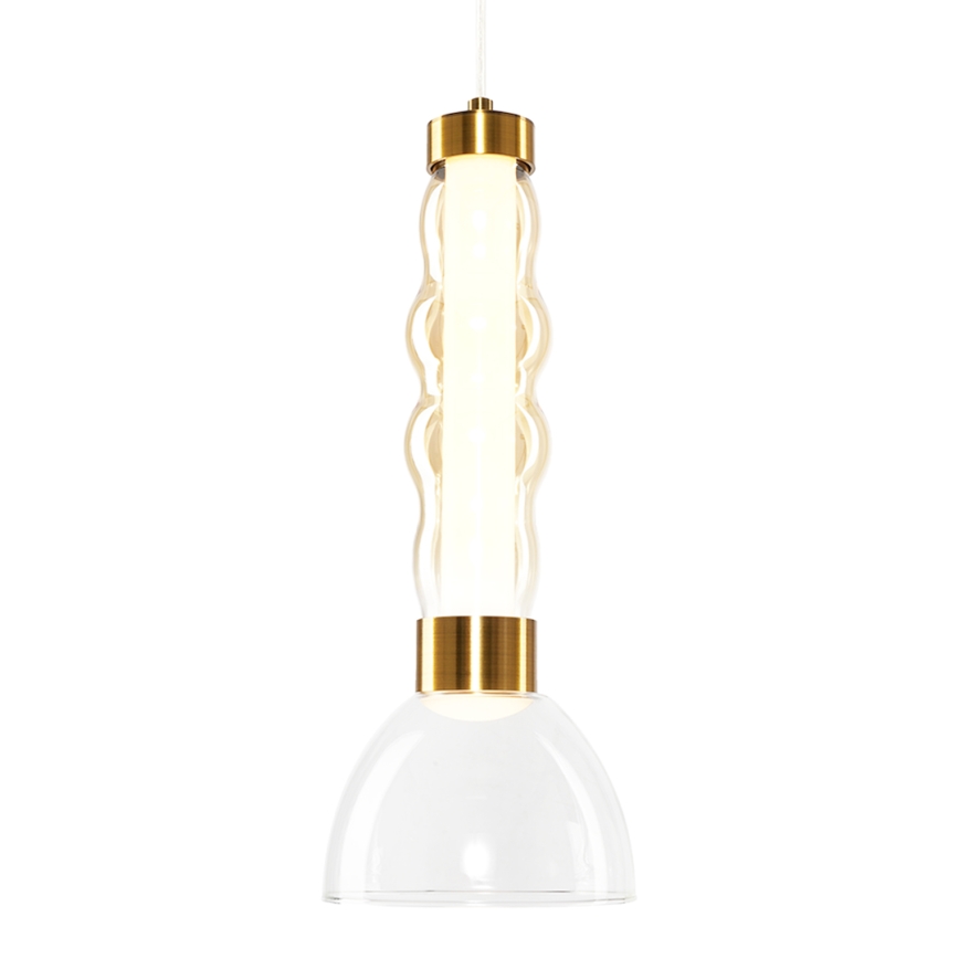 LED Lustra ar auklu LUCCO LED/13W/230V d. 15 cm zelta