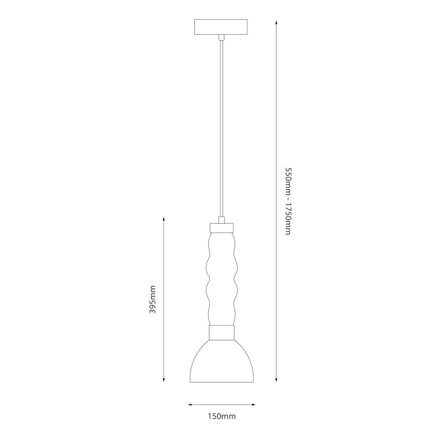 LED Lustra ar auklu LUCCO LED/13W/230V d. 15 cm zelta
