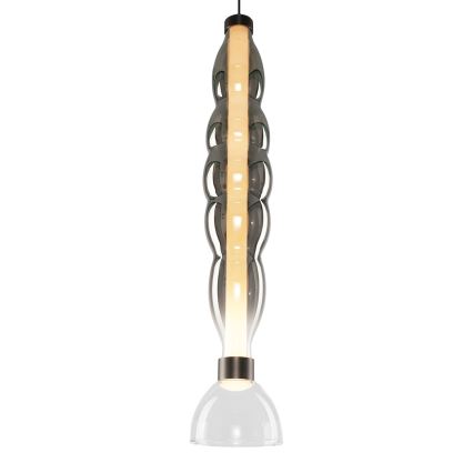 LED Lustra ar auklu LUCCO LED/18W/230V d. 15 cm dūmakains