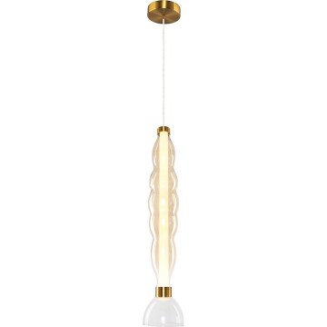 LED Lustra ar auklu LUCCO LED/18W/230V d. 15 cm zelta