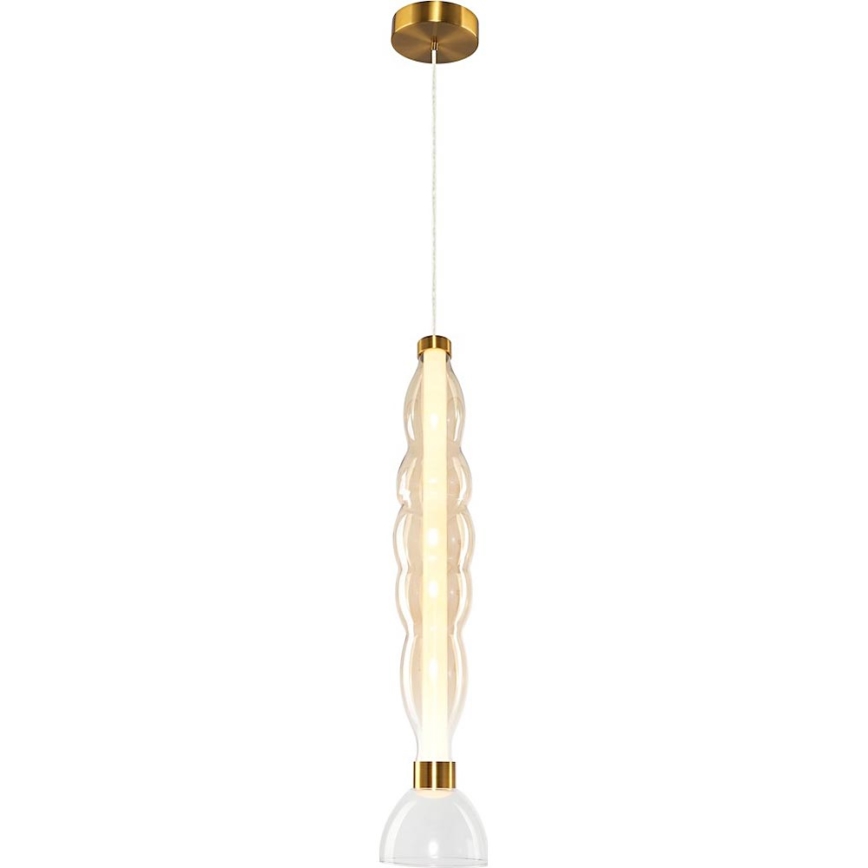 LED Lustra ar auklu LUCCO LED/18W/230V d. 15 cm zelta