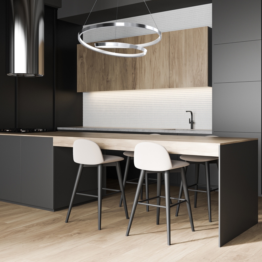 LED Lustra ar auklu LUCERO LED/48W/230V spīdīgi hromēts