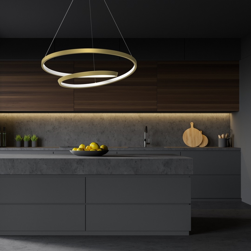 LED Lustra ar auklu LUCERO LED/48W/230V zelta