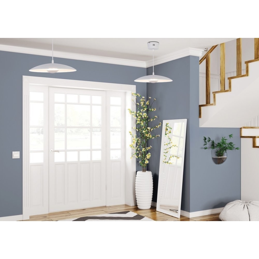 LED Lustra ar auklu LUND LED/10W/230V balta