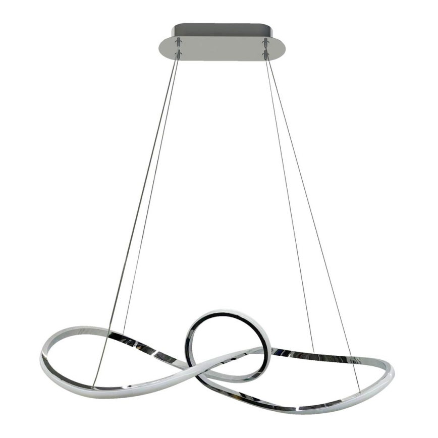 LED Lustra ar auklu MARCO LED/42W/230V spīdīgi hromēts