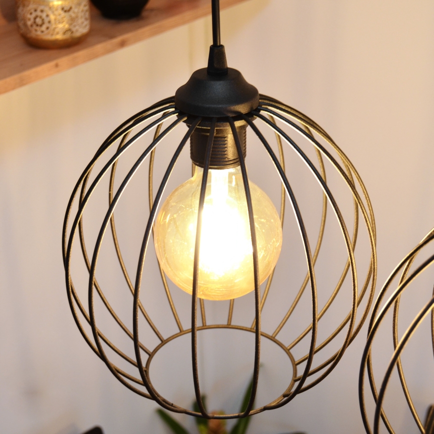 LED Lustra ar auklu MERCURE 3xE27/15W/230V
