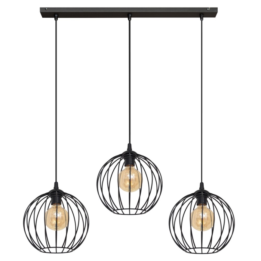 LED Lustra ar auklu MERCURE 3xE27/15W/230V