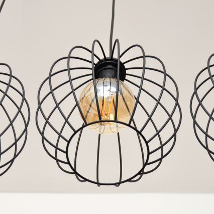 LED Lustra ar auklu MERCURE 3xE27/15W/230V