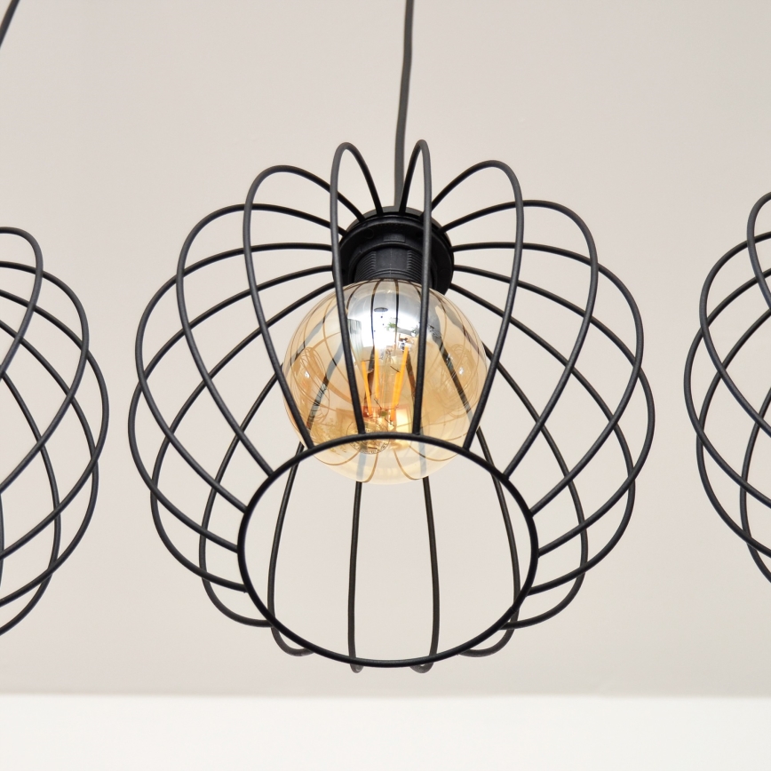 LED Lustra ar auklu MERCURE 3xE27/15W/230V