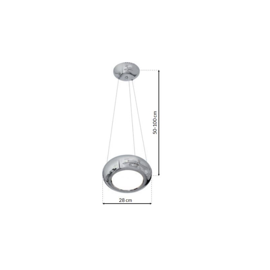 LED lustra ar auklu MERCURIO 1xLED/12W/230V