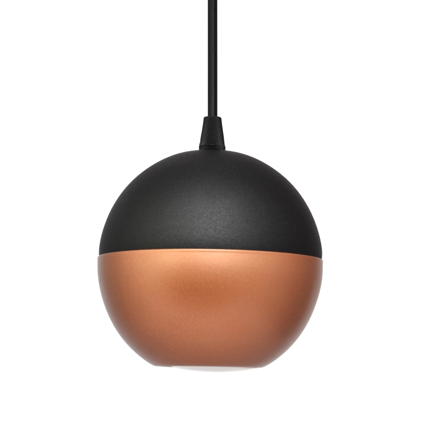 LED Lustra ar auklu MIDWAY 3xGU10/4,8W/230V melna/varš