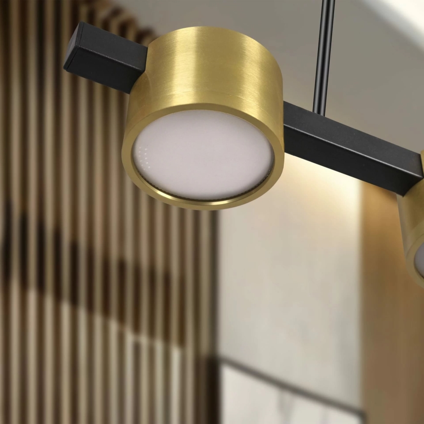 LED Lustra ar auklu MIRELLA 4xGX53/6W/230V zelta/melna