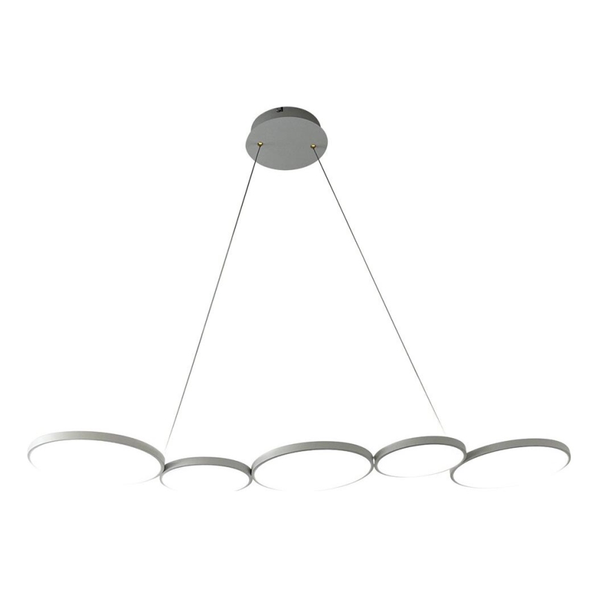 LED Lustra ar auklu OLYMPIA 5xLED/10W/230V pelēka