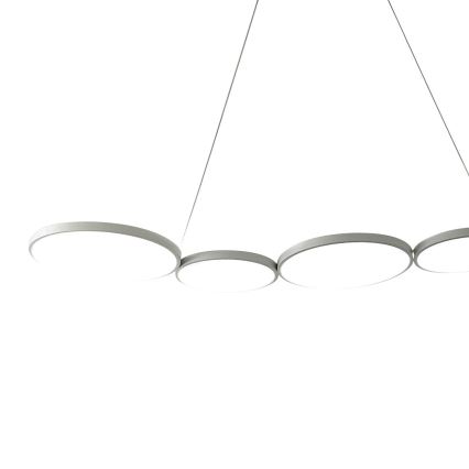 LED Lustra ar auklu OLYMPIA 5xLED/10W/230V pelēka