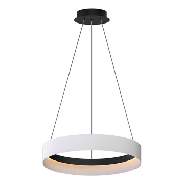 LED Lustra ar auklu ORBITA LED/52W/230V balta/melna