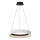 LED Lustra ar auklu ORBITA LED/52W/230V balta/melna