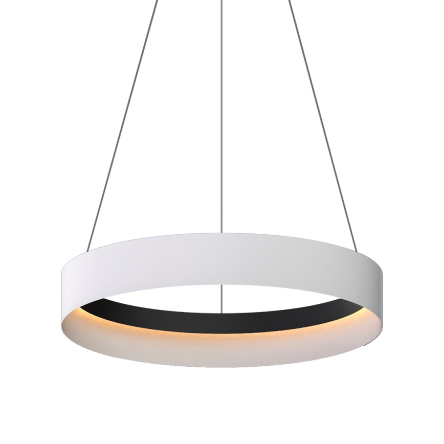 LED Lustra ar auklu ORBITA LED/52W/230V balta/melna