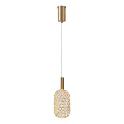 LED Lustra ar auklu PERFORATO LED/6,3W/230V 3000K zelta d. 13 cm