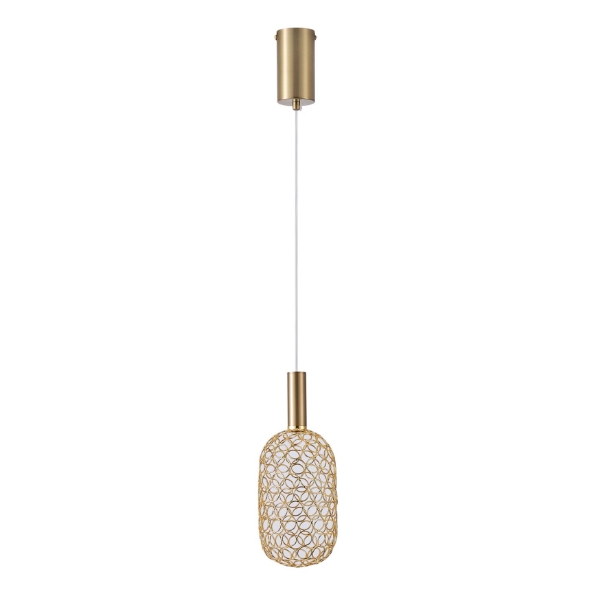LED Lustra ar auklu PERFORATO LED/6,3W/230V 3000K zelta d. 13 cm