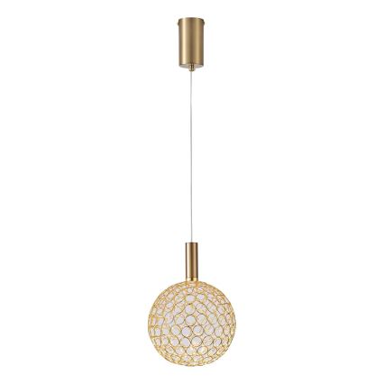 LED Lustra ar auklu PERFORATO LED/6,3W/230V 3000K zelta d. 20 cm